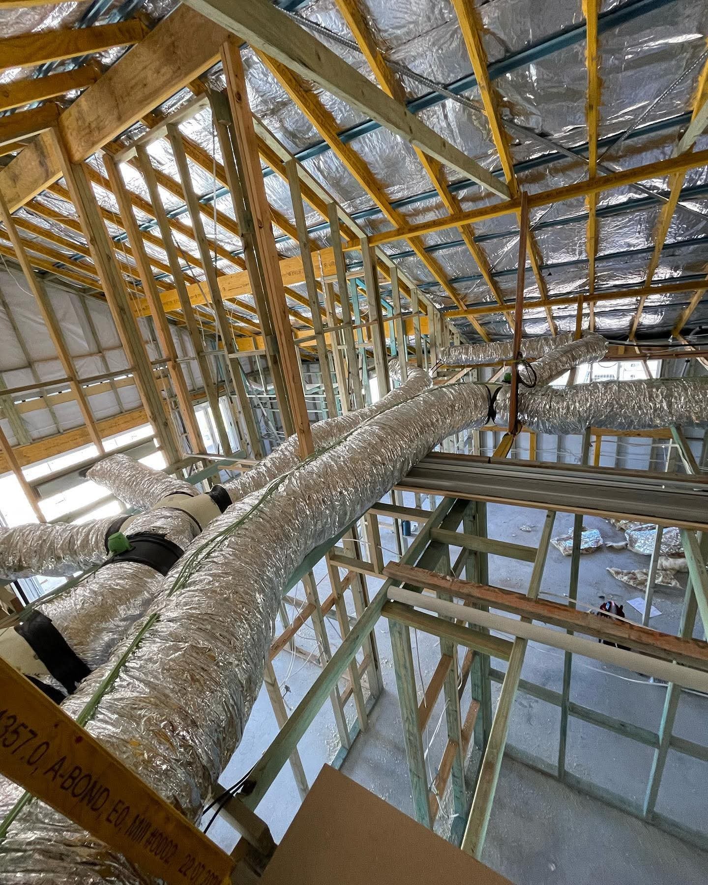 Attic Ductwork Framing