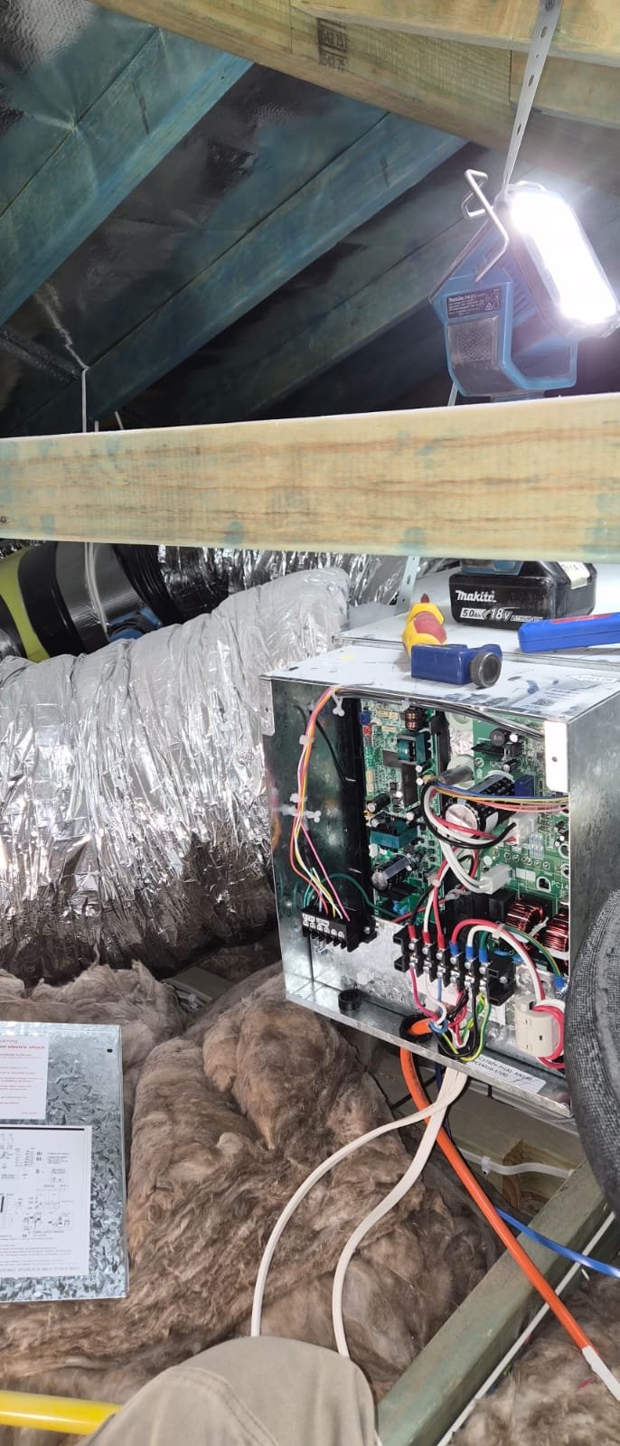 Ducted AC Indoor Unit Installation