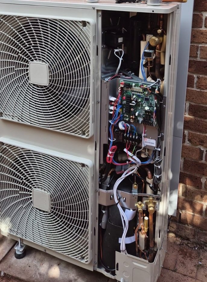 HVAC outdoor condenser unit