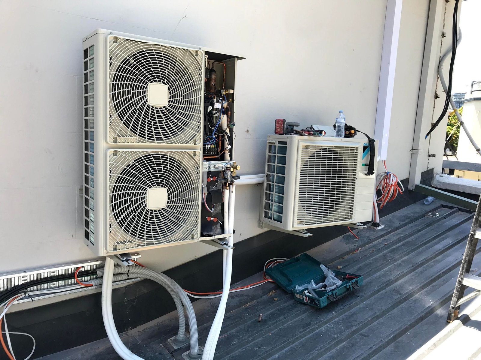 Multi Split AC Outdoor Units Yard