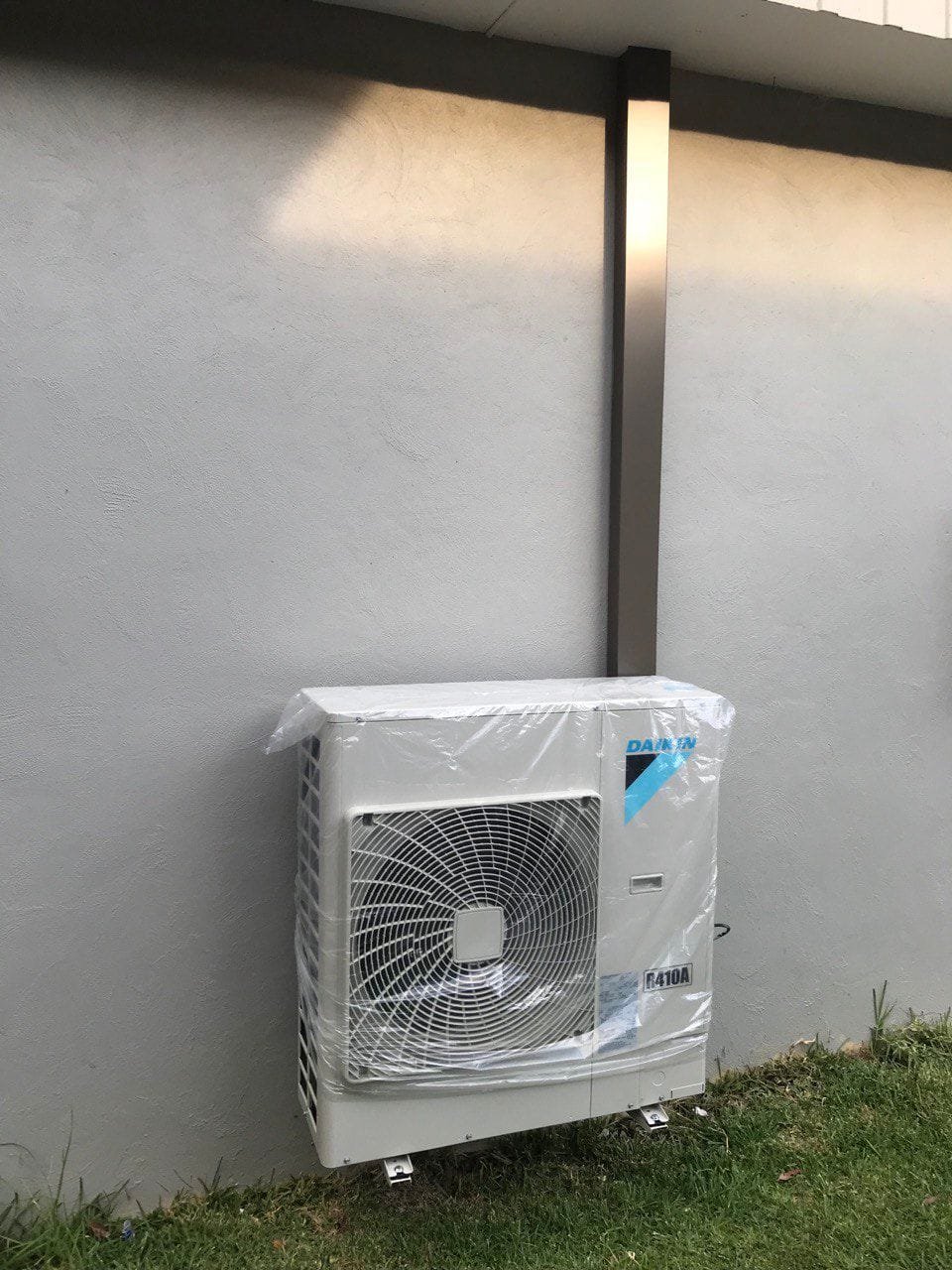 Split AC Compressor Side Yard Setup
