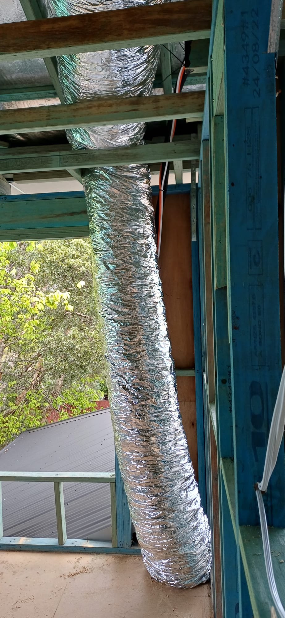 VRF System Outdoor Piping Cover